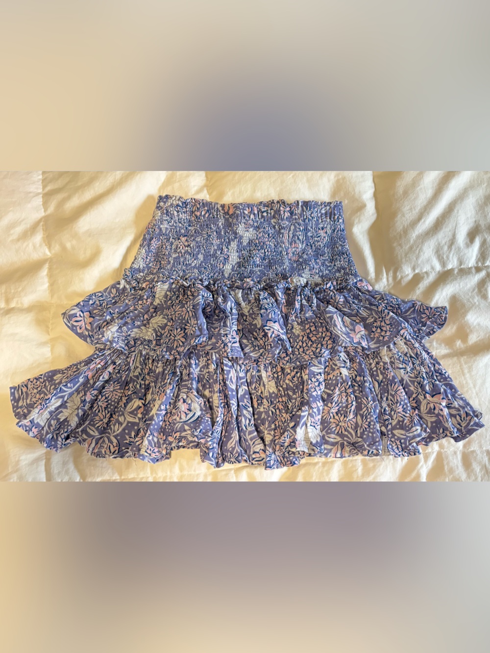 Sundry Wild Floral Ruffle Skirt Size 0 - Picture 2 of 3
